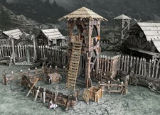 Fantasy Terrain Lookout Tower - D&D for Warhammer DND Town Village Fort Scenery