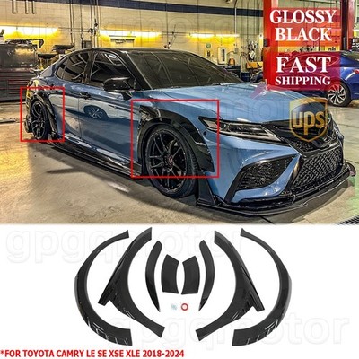 For Toyota Camry LE SE XSE XLE 2018-2024 Yofer Style Add-On Fender Flare Kit
