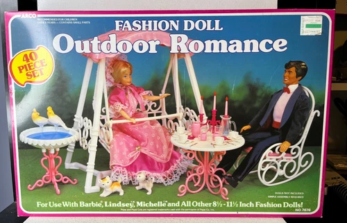 Vintage ARCO Fashion Doll Outdoor Romance Play Set 1985 #7676 NIOB NRFB RARE