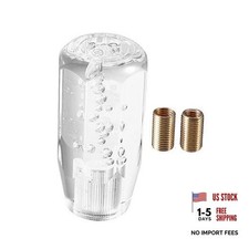 Gear Shift Knob Stick, 10cm Faux Crystal Transparent Bubble Gear Shifter Clear