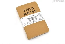 Field Notes Original Kraft Memo Books - 3.5" x 5.5" - 48 Pages - Mixed - Pack of