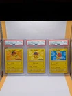 Ash's Pikachu Promo Set SM110 PSA 7 - SM111 PSA 7 - SM114 PSA 8 - Pokémon Movie