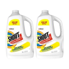 Pack of 2x Shout Triple-Acting Laundry Stain Remover Refill Bottle, 60 Fl Oz.