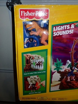 Fisher Imaginext T-rex Dinosaur Mountain Set H5341 Mattel 2005 for