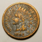 1882 Indian Head Cent Penny F-Details / Damage  "Coin Pictured - Not Cleaned"