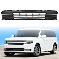 Front Bumper Lower Grille Black w/Silvery Trim For Ford Flex 2013-2019 2015