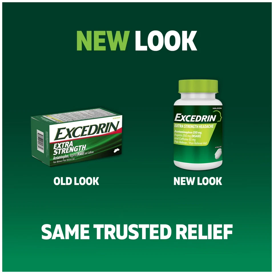Comprimidas analgésicas Excedrin Extra Strength, 300 ct. Foto 4 de 4