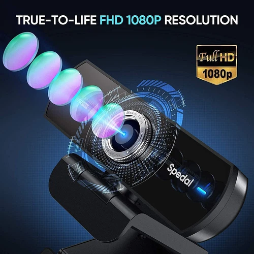 4k/1080p Webcam Streaming with Microphone for Desktop Computer Software USB LOT
