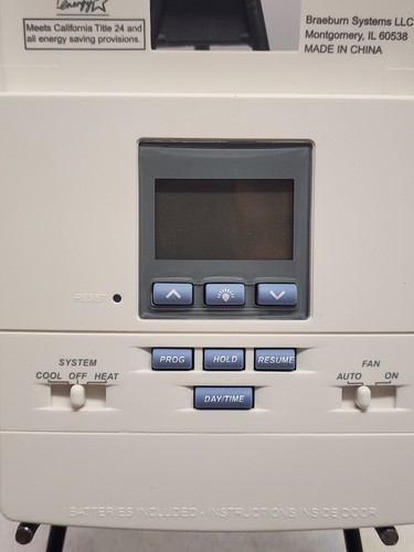 Braeburn 5000 5-2 Day Programmable Single Stage Heat/Cool Digital Thermostat-B03 - Picture 6 of 8