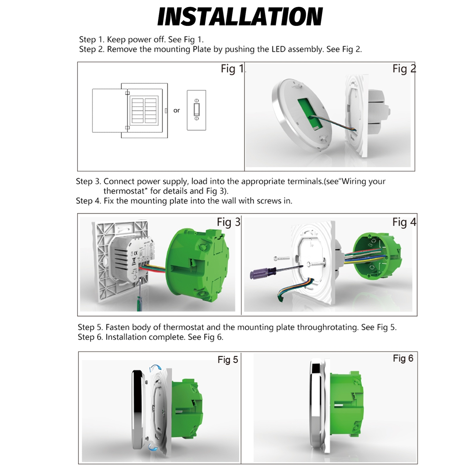 Smart Thermostat 5A Digital Programmable Underfloor Heating Temperature US-image