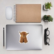 Highland cow sticker