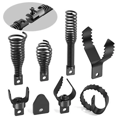 POPULO 8-Piece Drain Snake Drill Attachment for 5/16 to 3/4 Inch Cables