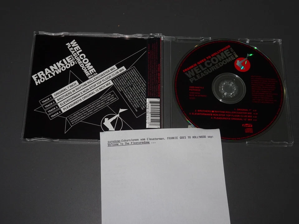 FRANKIE GOES TO HOLLYWOOD - WELCOME TO THE PLEASUREDOME / MAXI-CD & PROMO-SHEET - Bild 2 von 3