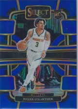 2023-24 Panini Select Julian Strawther RC Rookie Concourse Blue Silver Prizm