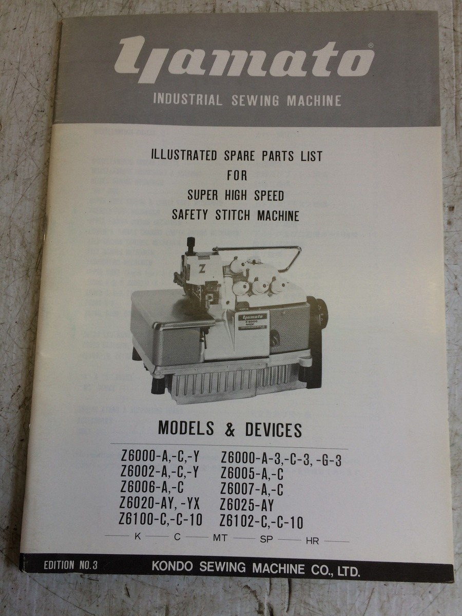 やまとん original YAMATO Spare Parts List for Super High Speed Safety