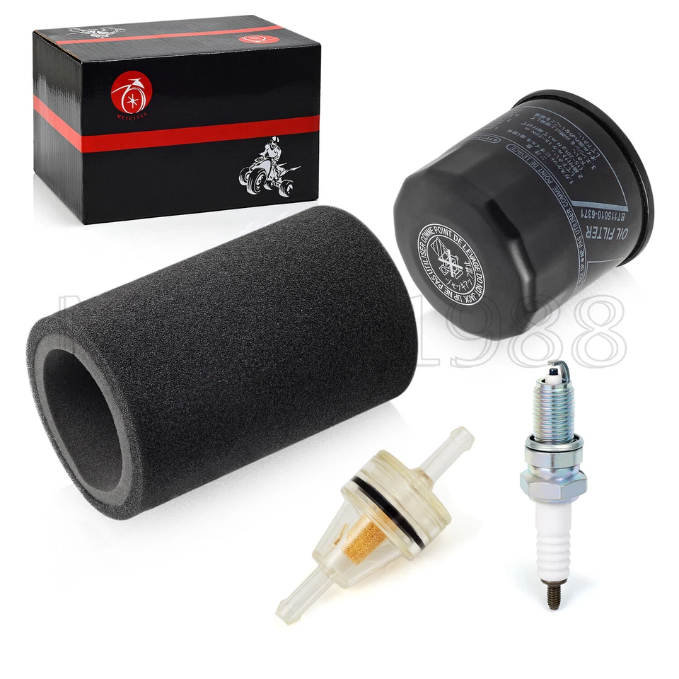 Filtro de aire espuma filtro aceite bujía para Yamaha Grizzly Bruin Wolverine 350 450 Foto 2 de 4