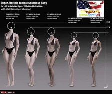 NEW TEEN GIRL TYPE PHICEN 1/6 Steel Skeleton ASIAN Female Seamless Body ❶USA❶