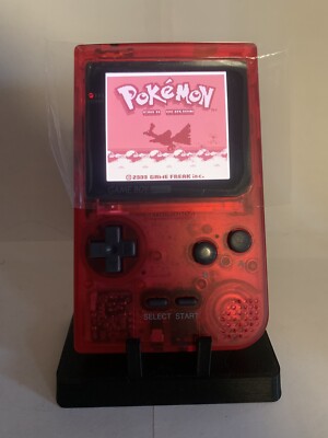 Nintendo GBP Game Boy Pocket- FunnyPlaying V2 IPS- Rose Pink-Amazing  Condition