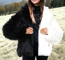 Club Exx Size 2xl…..dolls Kill Balancing Act Faux Fur Jacket. New #8*
