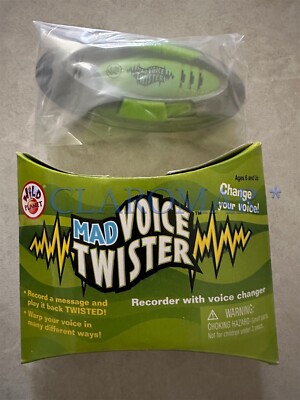 NEW Mad Voice Twister Spy Gear Change Voice Scrambler - Wild Planet Toy Vintage