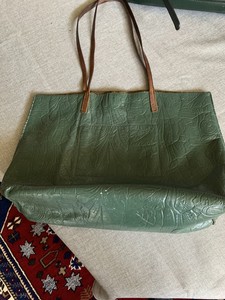 hunter green tote