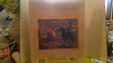 National Yarn Crafts Latch Hook Kit Indian Sunset R637 20"X27" NIB