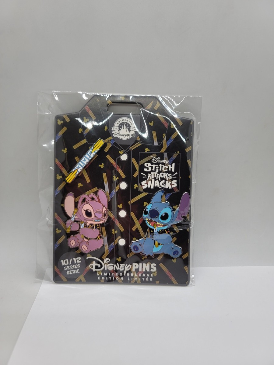 Disney Pin 2024 LR Stitch Attacks Snacks Churro Set October