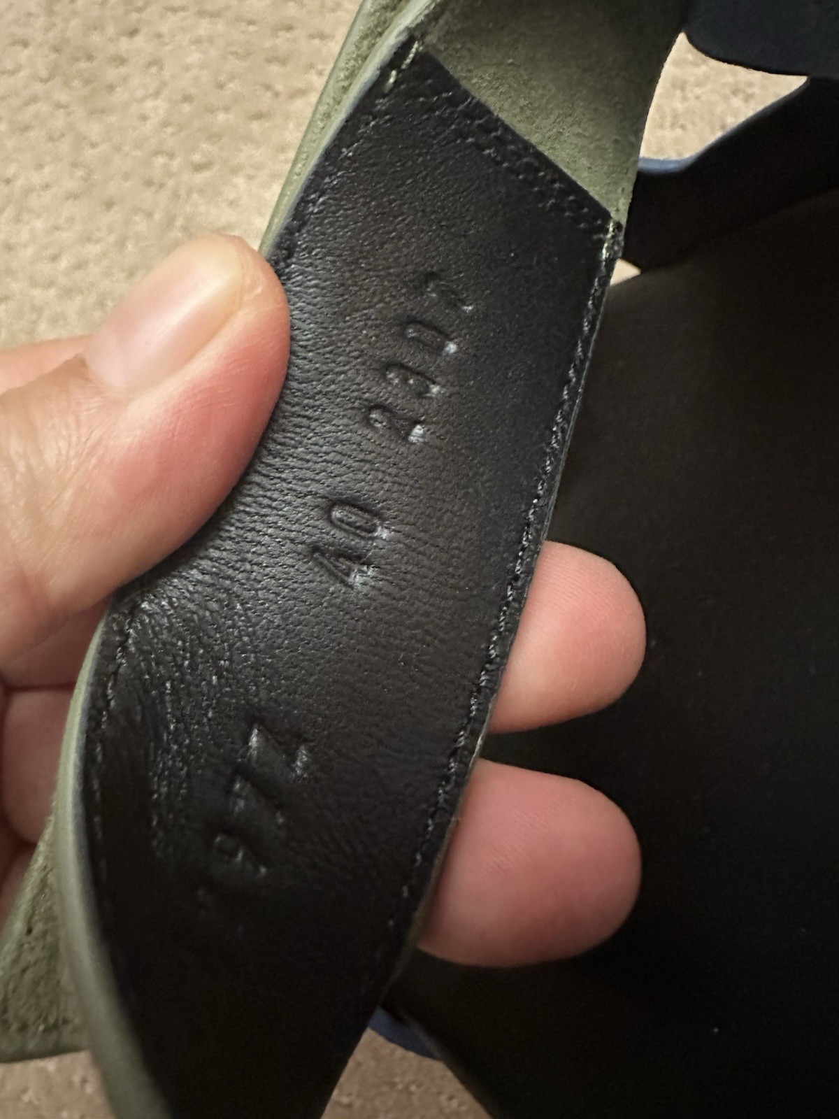 Size 40EU NIB HERMÈS Bleu Cameo / Vert Céladon Women’s Chypre Sandals thumbnail 16