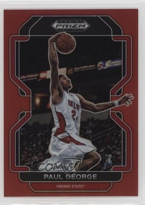 2022-23 Panini Prizm Draft Picks Red Prizm 142/299 Paul George #39 0b4t