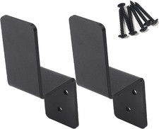 2x4 Door Barricade Brackets Heavy Duty Metal Drop Open Bar Security Door Lock...