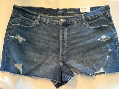 Old Navy Higher High Rise Sky-Hi A-Line Denim Shorts 3'' Inseam Sz 24 NEW 