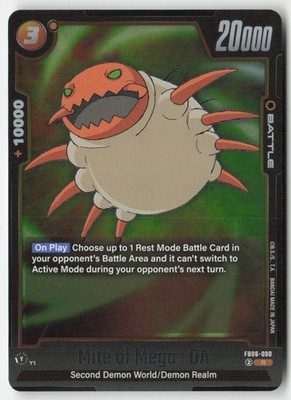 DBS Fusion - Mite of Mega: DA FB06-090 Rare - Foil NM - Rivals Clash