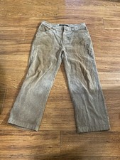 Idol Jeans Corduroy pants Beige Size 34x30 Vintage 100% Cotton