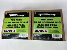 Forney ER70S-6 Mig Welding Wire .024 Dia for Shielding Gas 10 lb x 2 Boxes