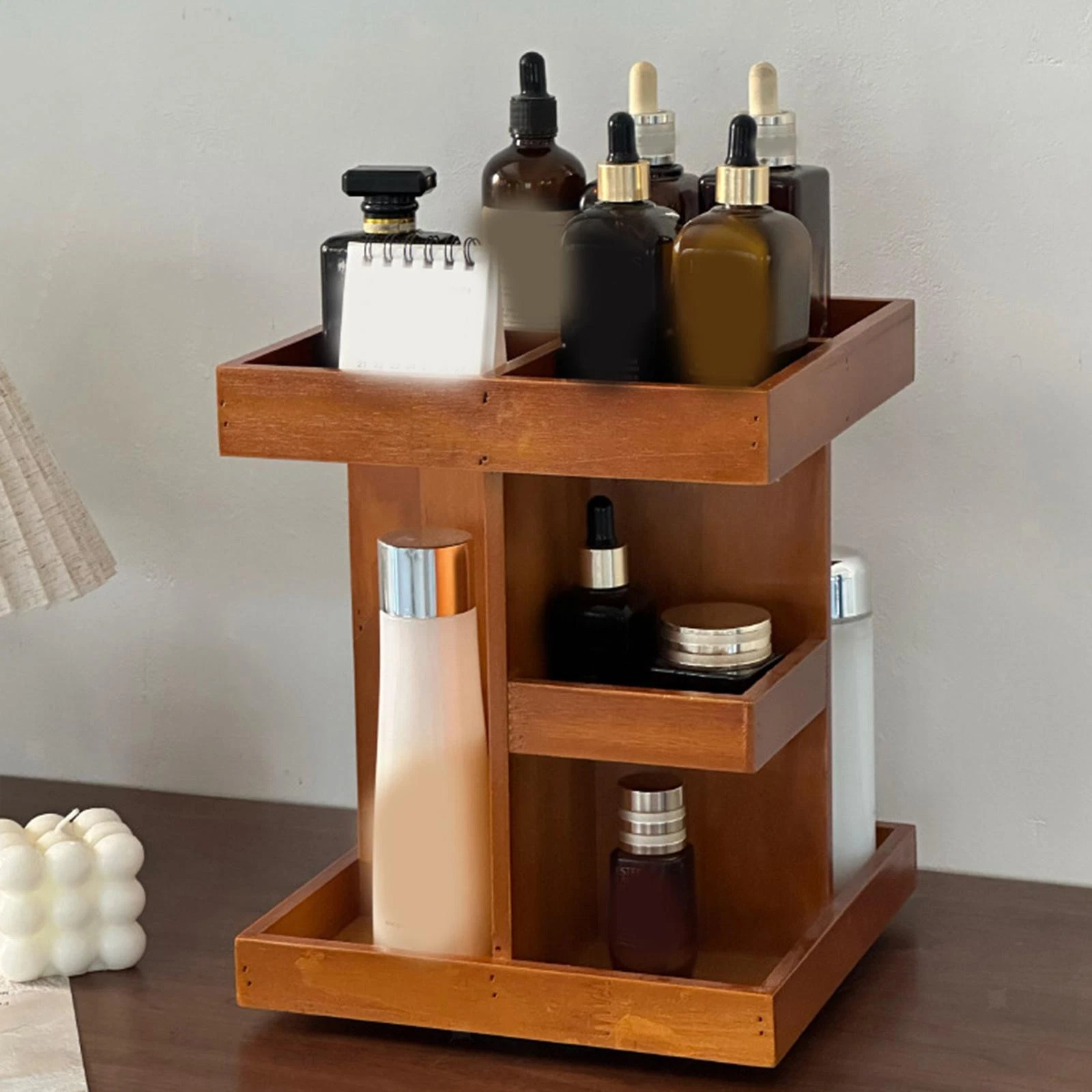 Rotating Makeup Organizer Cosmetic Organizer for Vanity Desktop Toiletries