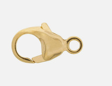 18ct Yellow Gold Oval Trigger Clasp Jewellery making findings jump ring