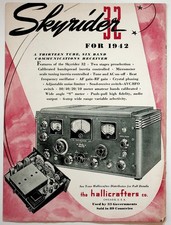 1942 Skyrider 32 Radio Receiver Vintage Hallicrafters Print Advertisement