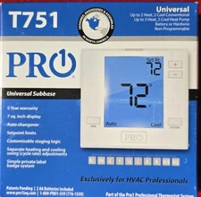 New | PRO1 T751 Digital Universal Thermostat | Brand New In Box