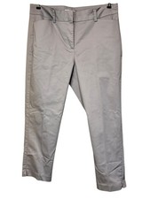 Liz Claiborne Emma Women  s Size 12 Gray Slim Leg Ankle Dress Pants Career