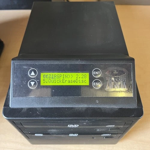 Zipspin CD/DVD Duplicator DVD Copier CD Burner  DVD-121-PRO WM-DC Tested Works!