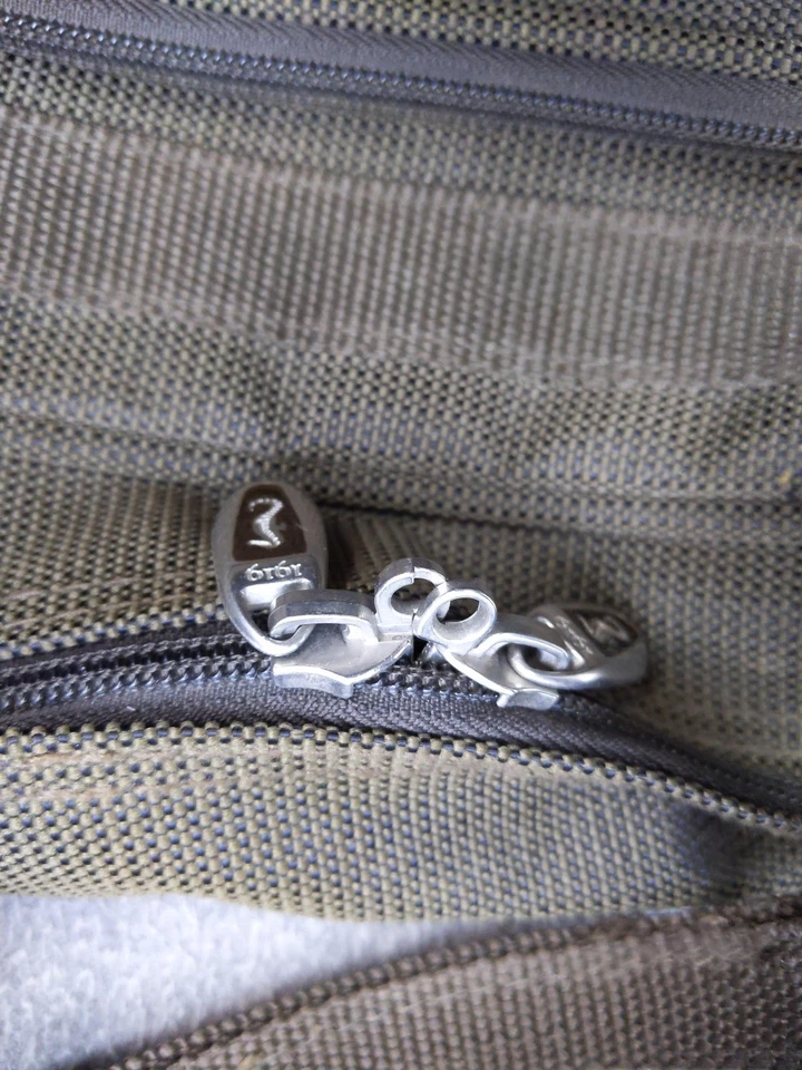 Atlantic Brown Travel Shoulder Bag Carry On Organizer Nylon Laptop Briefcase - Image 2 of 4