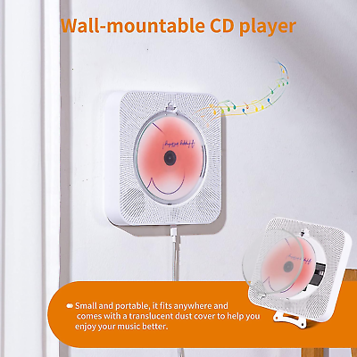  Yintiny Lindo reproductor de CD rosa con Bluetooth 5.0