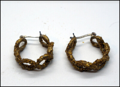 Vintage Handmade Loop Style Pierced Earrings #E065 | eBay 