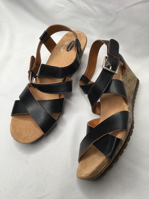 dr scholl's leather comfort sandals