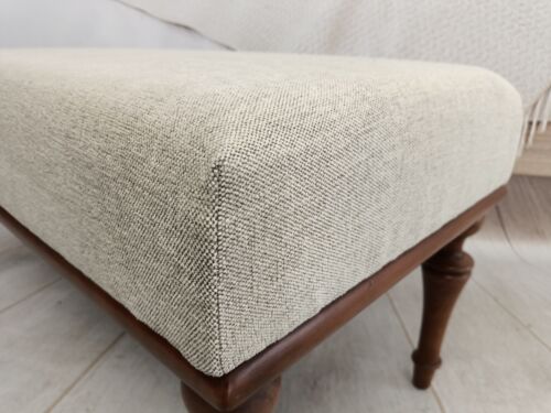 Hallway bench, Ottoman for bedroom, Retro bench, Upholstered bench, Dining bench - Picture 10 of 10