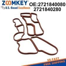 Engine Oil Filter Housing & Oil Cooler Gasket for Mercedes 2721840080 2721840280