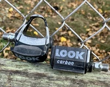 Look Carbon ARC F Clipless Road Bike Pedals 9/16 France 1980s 1990s Lemond Pedal