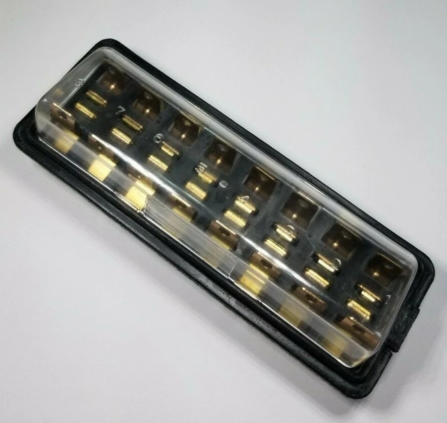 CAJA DE FUSIBLES (8 POLOS) CON TAPA VOLKSWAGEN T1 BUG BEETLE GHIA 1961-1966 Foto 2 de 3