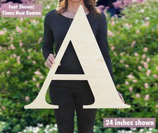 8" 12" 18" 24" Custom Made Wooden Numbers Initials Small or Large Wood Letters