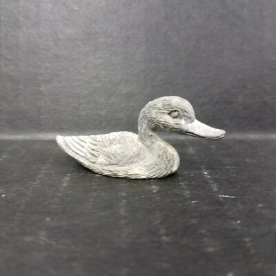 Vintage Spoontiques Miniature Pewter Duck | eBay